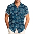 thumbnail image 2 of Gamivast Tropical Shirts for Men Premium Fabric Fit Button up Short Sleeve Vacation Shirts Mens Hawaiian Shirts Soft Luxury Shell Graphic Dinner Cruise, 2 of 6
