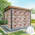 thumbnail image 6 of Outdoor Curtains for Patio Waterproof, Pink Spring Floral Outdoor Privacy Panels Grommet, Vintage Summer Botanical Blackout Outside Curtains for Porch/Cabana/Pergola/Gazebo 54"x95", 2 Panels, 6 of 8