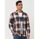 thumbnail image 3 of Chaqueta de Camisa a Cuadros de Invierno Lars Amadeus para Hombre Caqui Blanco S, 3 of 6