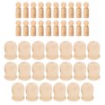 thumbnail image 3 of Pinzas de madera sin terminar, 20 piezas de muecas de clavijas de madera para decoración de pintura infantil y colgantes de juguetes para nios Juego de clavijas de pintura artesanal de bricolaje Unbranded 1218210077311, 3 of 8