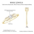 thumbnail image 5 of Rosec Jewels Lab Grown Diamond Promise Engagement Ring - EF-VS Quality - Ready to Gift, 18K Yellow Gold, US 8.00, 5 of 8