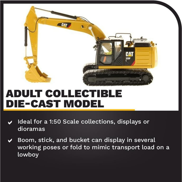 DieCast Masters Caterpillar Cat 320F L Hydraulic Excavator 1