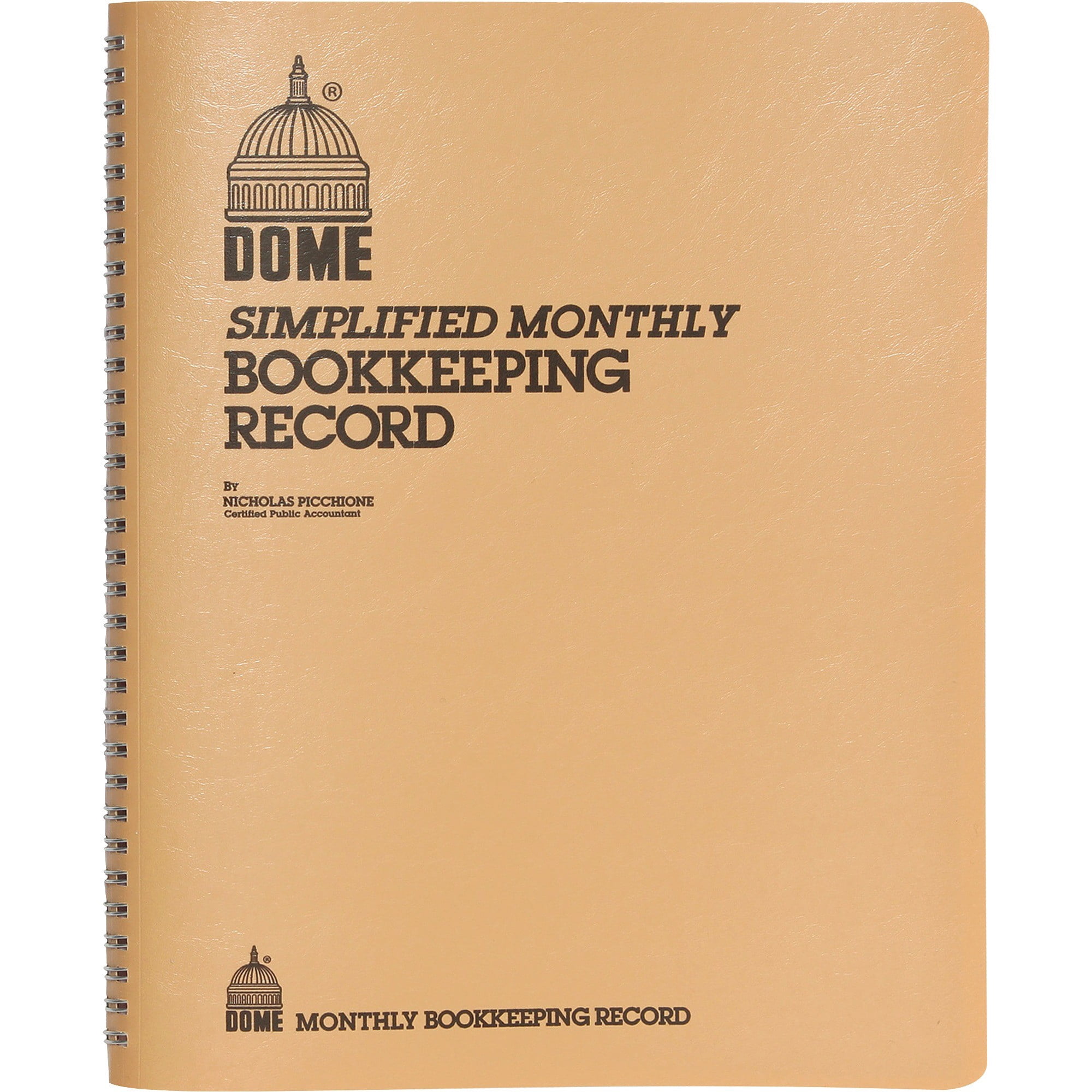 Dome Dome Simplified Monthly Bookkeeping Record, 1 ea