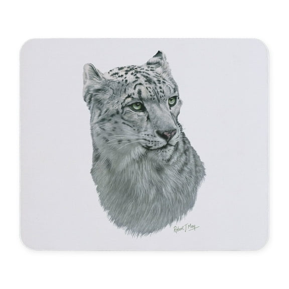 CafePress - Snow Leopard Mousepad - Non-slip Rubber Mousepad, Gaming Mouse Pad