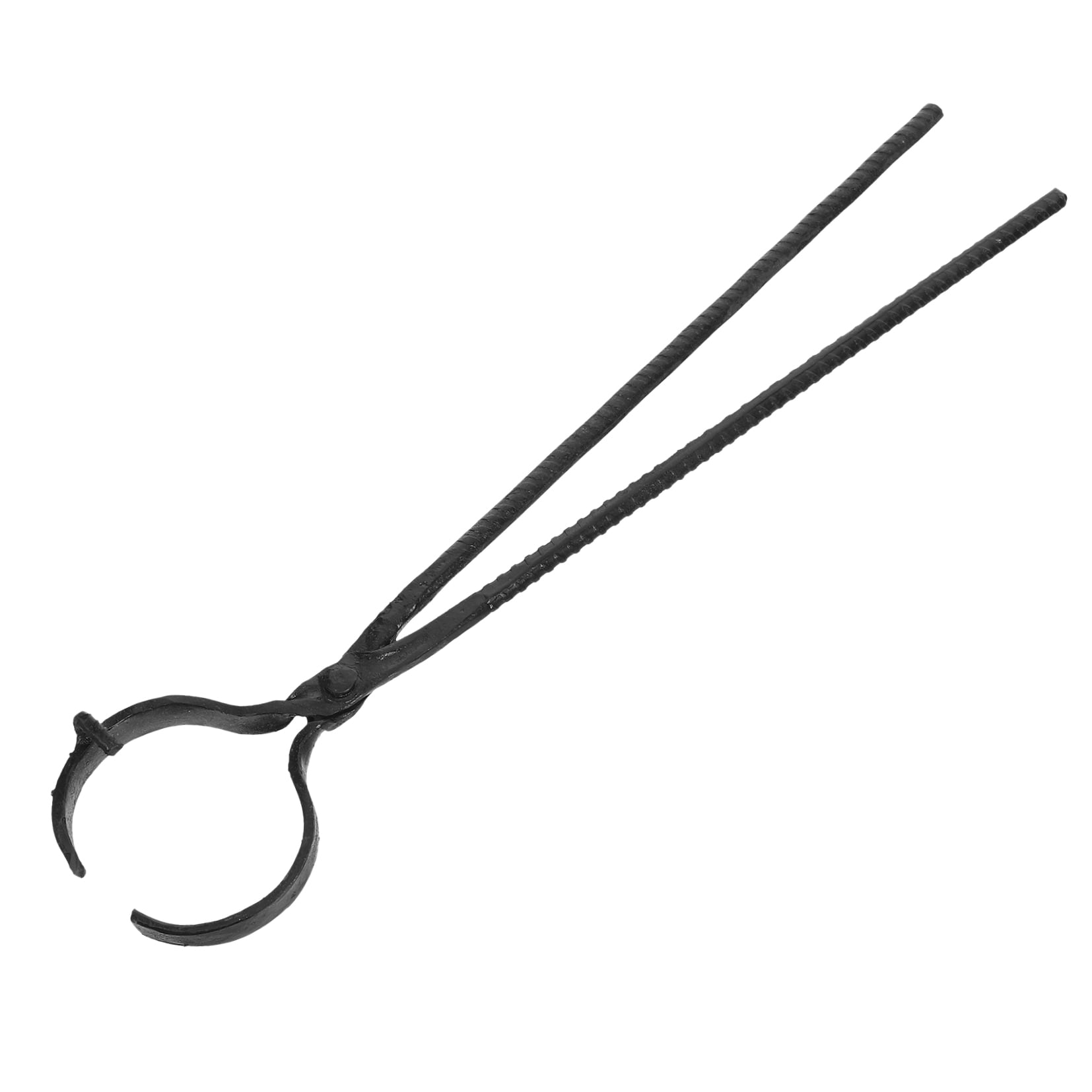 RENACLIPY Black Steel Jewelry Grabber and Crucible Tongs for Professional Melting and Precision Handling