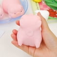 thumbnail image 3 of Pig Slow Rising Squishy Stress Ball Pink Silicone Fidget Toy 3x2in Cute Piggy Sensory Toy Stress Relief for Adults Kids Desk Decor Anxiety Relief Squeeze Toy 1PC, 3 of 9