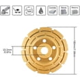thumbnail image 2 of GFDYREE 7" Diamond Cup Grinding Wheel, Double Row, Diamond Grinding Disc for Stone, Concrete, Marble, Masonry, 2 of 5