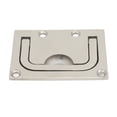 thumbnail image 3 of Boat Pull Flush Lift Ring, Rectangular Grip Handle Good Flatness Wear Resistant 316 Stainless Steel Durable Silver  For RVs, 3 of 8
