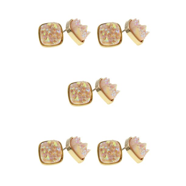 Guardurnaity Pendientes de tuerca, joyería elegante, regalos, estilo Simple, elegante, brillante, pendientes de tuerca para mujer, adorno de vestir para Type2 NO2 Guardurnaity CBP374557