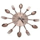 thumbnail image 1 of Reloj De Pared De Cocina, Reloj De Pared Multiusos Con Tenedor Y Cuchillo, Acero Inoxidable Extraíble 3D Para Decoración De Cocina, Decoración De Restaurante, Decoración Del, 1 of 7