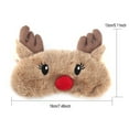 thumbnail image 4 of TheFound Christmas Eye Mask Plush Animal Cute Fluffy Cartoon Accessory, 4 of 8