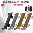 thumbnail image 2 of 2pcs High Quality Metal Connector Adapter for OPPO watch 41MM/46MM Smart watch Watch band For OPPO Bracelet Accessories black-2pc 41MM(21mm), 2 of 6