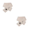 thumbnail image 1 of Wosthever Bufanda de calefacción de invierno 3 niveles USB calentador de hombros bufandas 5W suave transpirable protección contra Caqui Gris plateado 2Conjunto, 1 of 6