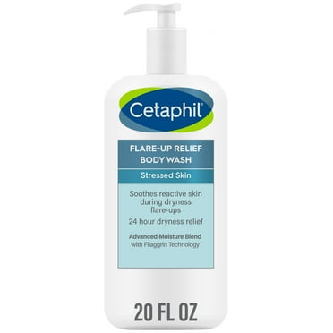 Cetaphil Daily Use Moisturizing Flare Up Relief Body Wash, Otameal, Unscented, 20 fl oz