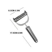 Julienne Peeler, Stainless Steel Vegetable Peeler, Double-Sided Blade Vegetable Julienne Cutter and Fruit Slicer, Vuyungers Dual Blade Multifunction Potato Peeler