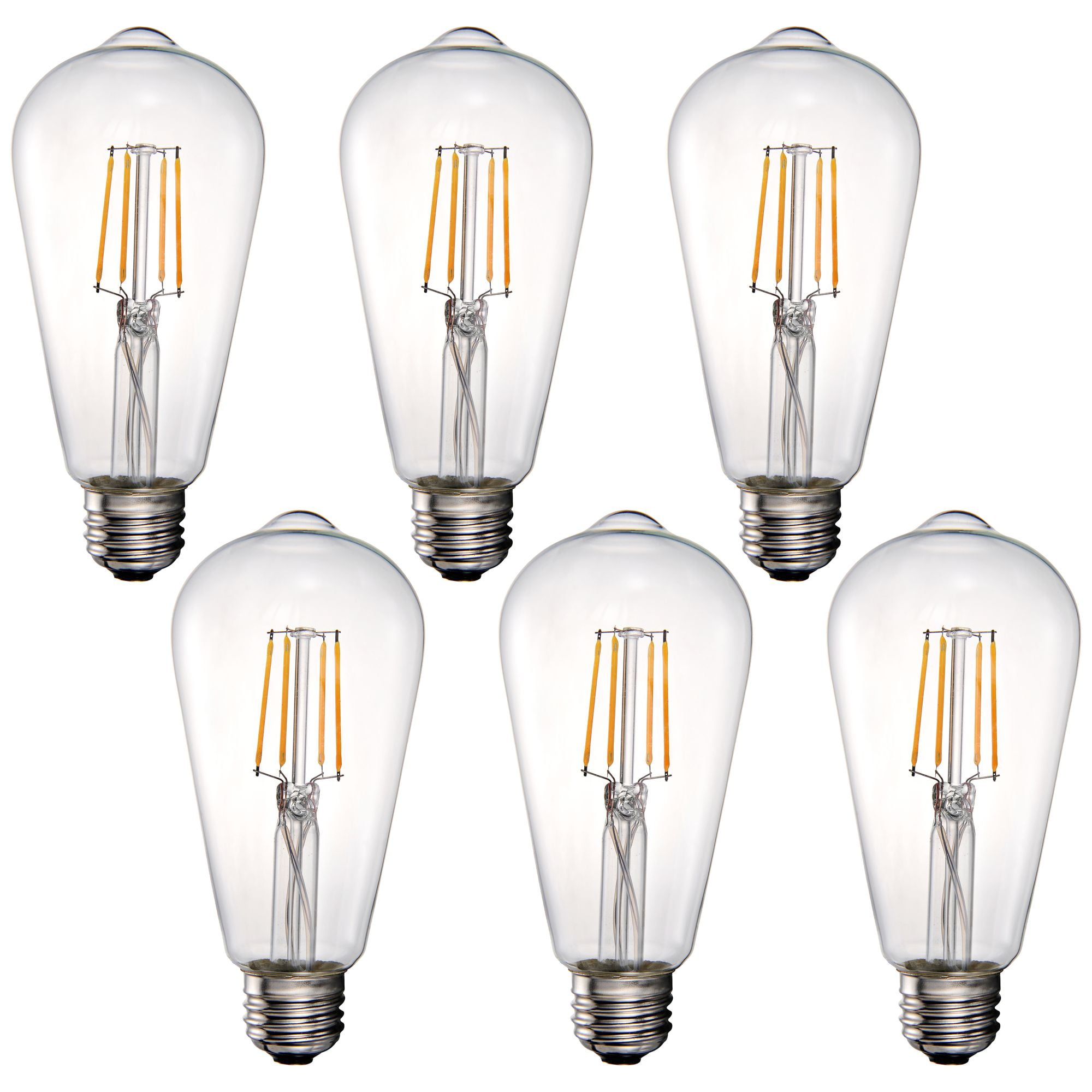 60W Equivalent Tesler Clear 7W LED Dimmable ST19 Bulb