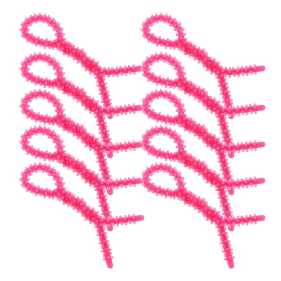 FOMIYES 20Pcs Spiral Perm Rod Set Silicone Hair Curlers Hair Styling Tools Rosy