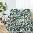thumbnail image 4 of Sloth Blanket, Soft Sloth Throw Blanket for Adults Kids, Cozy Fleece Flannel Quilt for Boys Girls Lightweight Warm Travel Couch Bed Blankets, Green 40"X50", 4 of 6