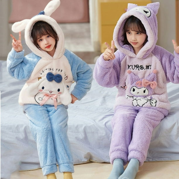 Pijamas de invierno para niños de Anime Sanrio Hello Kitty