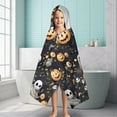 thumbnail image 6 of Nightmare Before Christmas Halloween Pattern Hooded Bath Towel，60"x35" for Ages 3 To 12 Kids, Quick Dry Lightweight Soft Microfiber Hood Beach Towel Cover Up for Kids, 6 of 7