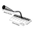 thumbnail image 3 of Multifunctional Garden Hoe Weeder Tool | Steel Rake & Shovel Head | 4-Size Triangular Hoe for Digging Planting & Soil Loosening | 26cm Manganese Steel Agricultural Tool, 3 of 4