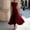 Wine, variant on QUNYINEY Black Women Dresses for Wedding Guest Long Sleeveless Elegant Flowy A Line Dress Crew Neck Slim Fit with Pockets Ruched Dresses