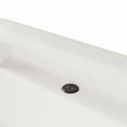 thumbnail image 6 of MODERNLUXE Twin Size Upholstery Platform Bed with LED Light and USB Ports, White, 6 of 12