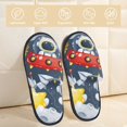 thumbnail image 2 of Fotbe Astronaut And Space Pantuflas Peludas para Mujer con Estampado, Zapatillas de Peluche, Zapatos de Invierno para Casa, Uso Interior y Exterior-Medium, 2 of 8