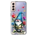 thumbnail image 1 of MUNDAZE Samsung Galaxy S21 Plus Shockproof Clear Hybrid Protective Phone Case Gnome Red Purple Blue Roses Garden Cover, 1 of 5