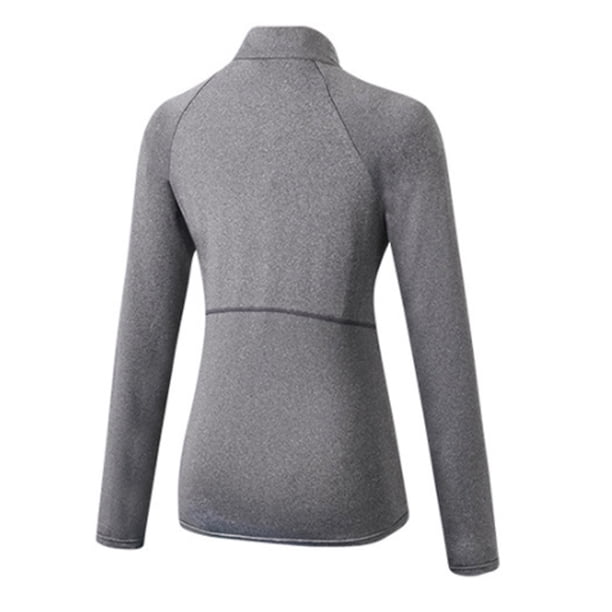 Jumpingount Ropa interior térmica para mujer, ropa interior cálida para mantener el calor, invierno, otoño, manga larga, Color sólido, secado rápido, Prendas para la parte del cuerpo Gris L Jumpingount AP013404-08