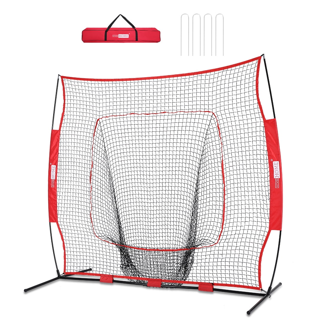 VivoHome Baseball & Softball Backstop Practice Net 7FT