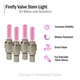thumbnail image 2 of AlveyTech Red LED Firefly Valve Stem Light Set for Kids Mini Dirt Bikes and Scooters, E-Bike 4-Pack, 2 of 5