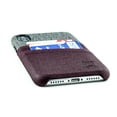 thumbnail image 5 of Dockem iPhone X / XS Luxe M2 Wallet Case; Built-in Metal Plate, 2 Card Holder Slots, Maroon/Grey, 5 of 9