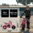 thumbnail image 6 of 50cc 2-Stroke Kids Dirt Bike, Gas Powered with Pull Start, No Oil Mixing (Oil-Injection), Rear Disc Brake, Up to 20 MPH, 165 lb Capacity, for Teens 13+, 6 of 6