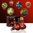 thumbnail image 4 of HARTOMPET Infrared Heat Lamp Bulbs 100W E26,Red Basking Spot Light Bulb Reptile Heating lamp,2 Pack, 4 of 9