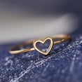 thumbnail image 5 of SmartBy Women Simple Hollowed-out Heart Ring Valentine Propose Circlet Jewelry Gift, 5 of 7
