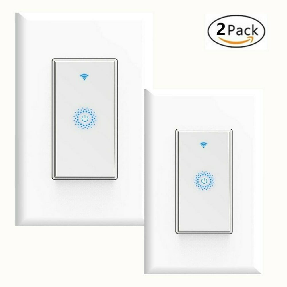 Smart WiFi Light Switch, Single Pole Switch,Wireless Smartphone Remote