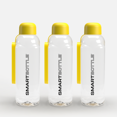 thumbnail image 1 of Smartbottle Slim Reusable Water Bottle, Yellow, 500ml / 16oz, 3-Pack, 1 of 8