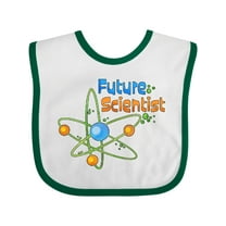 Inktastic Future Scientist with Atom Boys or Girls Baby Bib