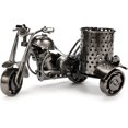 thumbnail image 1 of Portalápices para escritorio, Harley The Motorcycle Loves, soporte para bolígrafos de metal, regalo creativo para oficina, accesorios decorativos geniales para escritorio (negro), 1 of 4