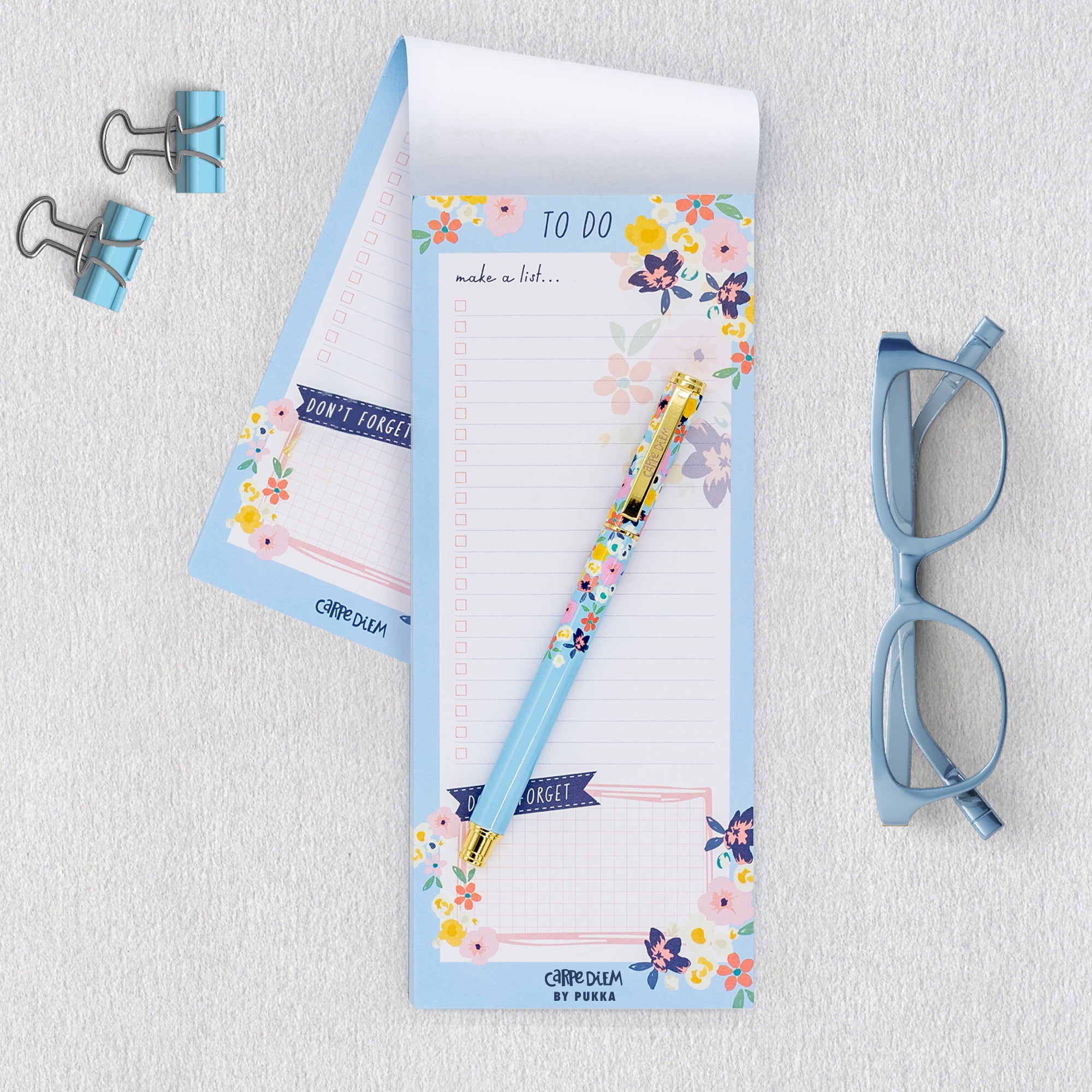 Pukka Pads Magnetic To Do List - Ditzy Floral - Pack 6