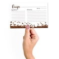 thumbnail image 2 of Inkdotpot 4x6 Inch Recipe Cards (Set of 50) , Thick Double Sided Premium Card Stock- Modern Style White Recipe Notecards for Weddings- Bridal- Baby Shower - coffee beans Theme, 2 of 6