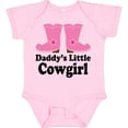 thumbnail image 3 of Inktastic Daddy's Little Cowgirl Girls Baby Bodysuit, 3 of 5