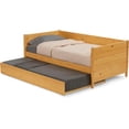 thumbnail image 5 of Camaflexi Mid-Century Solid Wood Twin Daybed with Trundle, Scandinavian Oak, 5 of 12