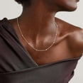 thumbnail image 5 of Turandoss Solid 925 Sterling Silver Chain Necklace for Women 1.6mm Satellite Bead Chain Necklace Shiny Sturdy Hypoallergenic Chain 16-24 inches Dainty Silver Jewelry for Women Her, 5 of 9