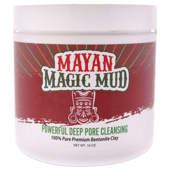 Limpiador Potente Mayan Magic Mud arcilla de bentonita de sodio limpieza profunda de poros 16 oz