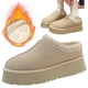 thumbnail image 5 of Botas Nieve Bajas La Casa Difusas Esponjosas Pelaje Peluches Peluche Con Forro Piel Sintética Sin Deslizamiento para El Invierno Otoño, 5 of 9