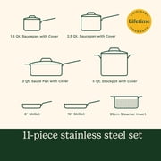 Cuisinart Pro 11-Piece Tri-Ply Stainless Steel Cookware Set