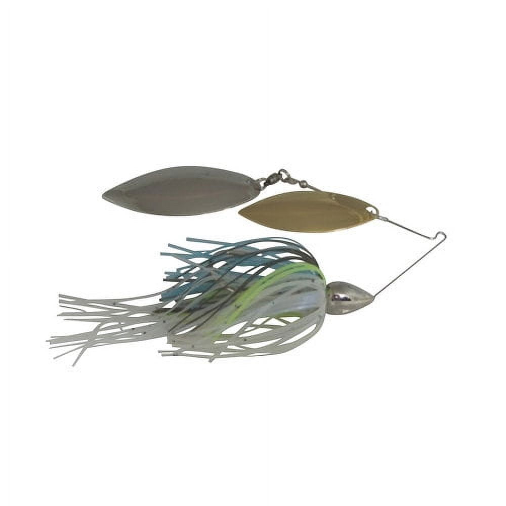 (2 pack) War Eagle Nickel Frame Double Willow Spinnerbaits Sexxy Shad 3/8 oz.