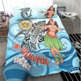 thumbnail image 2 of Juego de cama Hawai - Polinesia Niñas con tiburón, 2 of 4